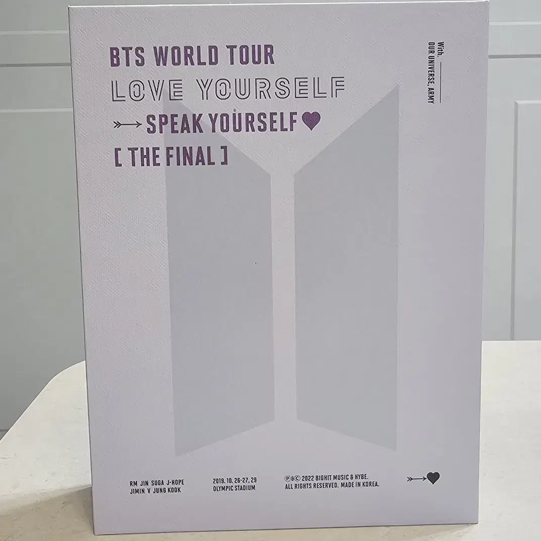 방탄소년단 bts 스픽콘 더 파이널 dvd