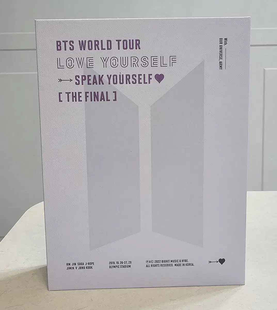 방탄소년단 bts 스픽콘 더 파이널 dvd