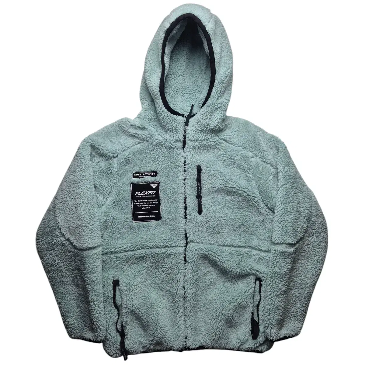 [100] Intercrew Boa Fleece Hooded Zip Up