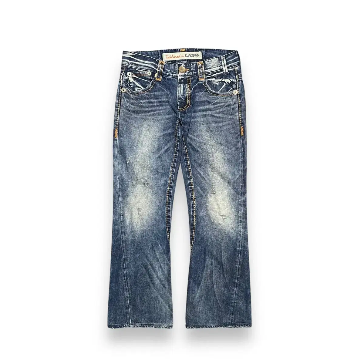 Wan Won Shop Bucker Lew Stitch-washed Denim Pants