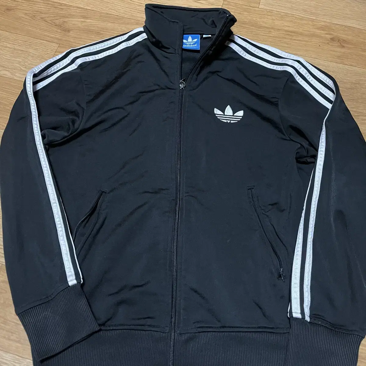 adidas Firebird Tracktop Black L (size 100)