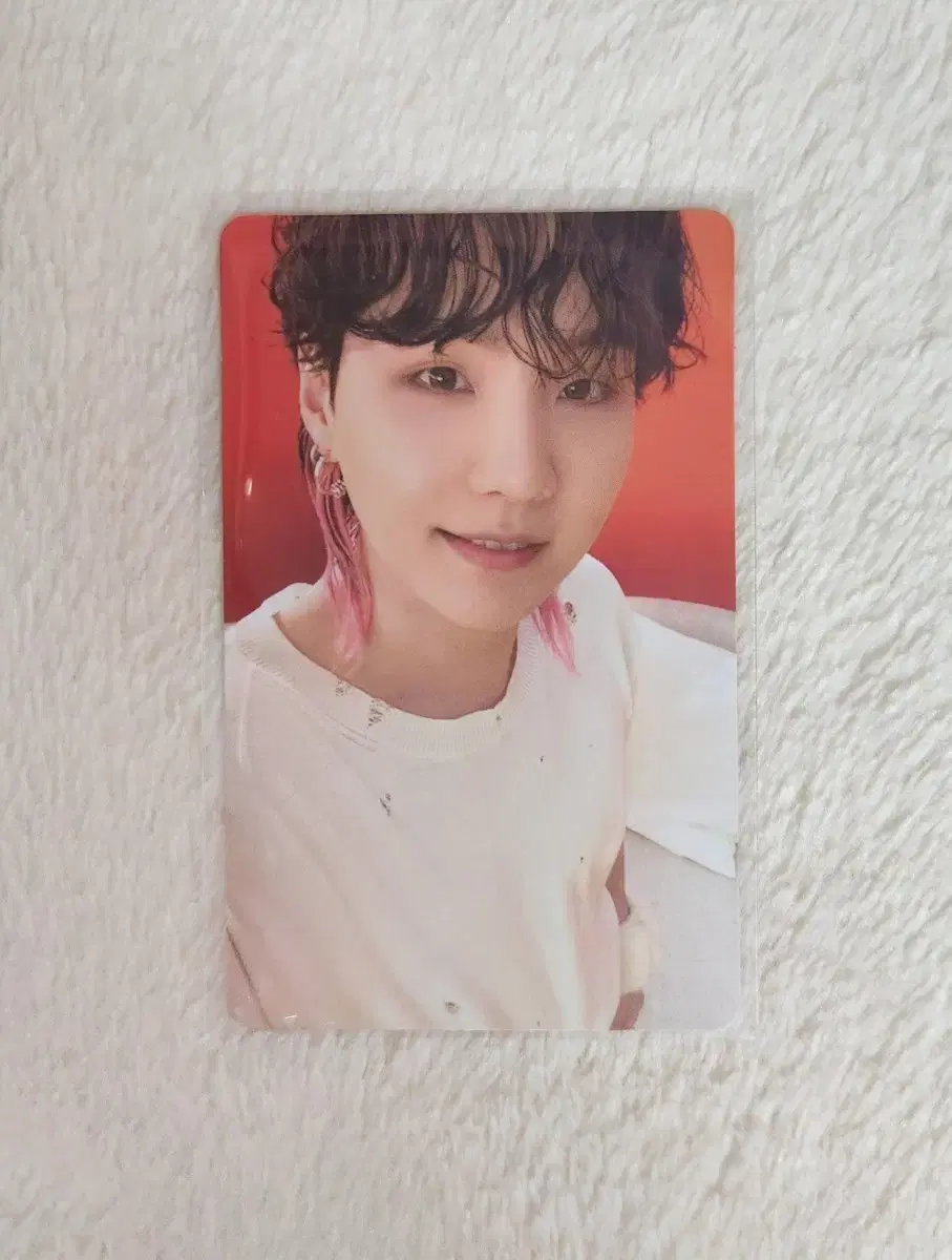 Bangtan Yoon suga photocard cream