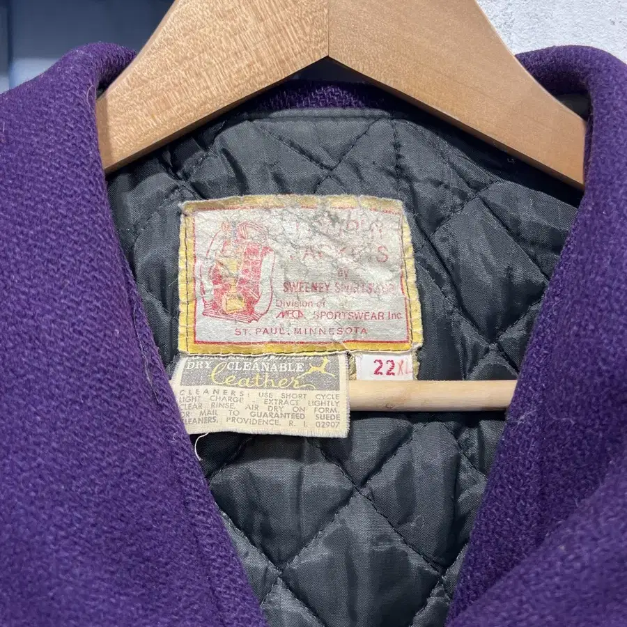 1970s SWEENEY SPORTSWEAR 빈티지레터맨바시티자켓