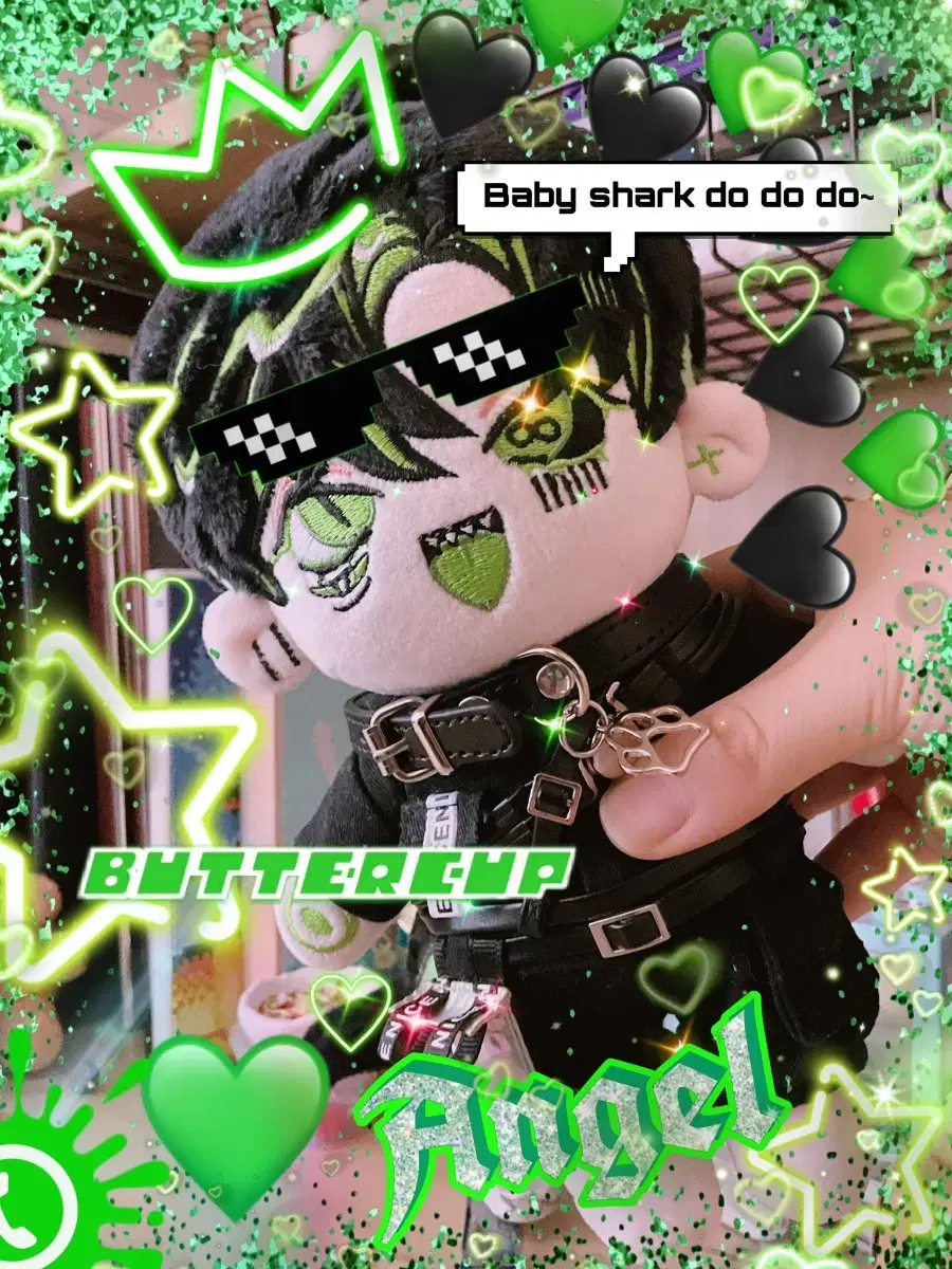 Shamanic Somyi Doll Neon Shark WTS