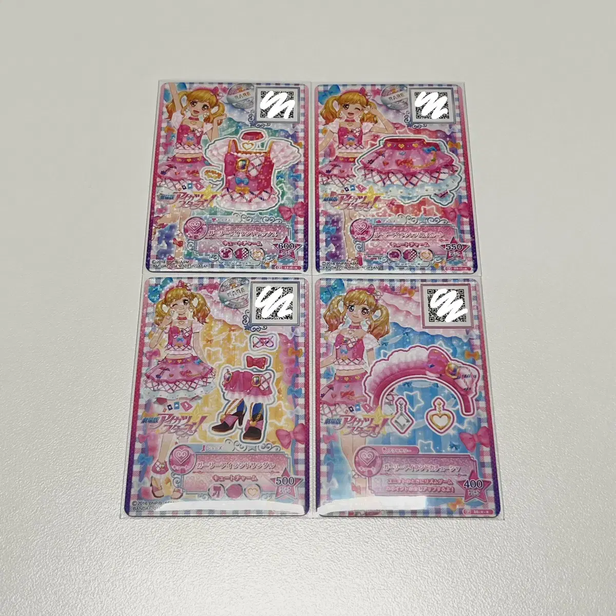 Aikatsu Stars Movie Version Yume Girlie Island Set Rare I.M. Star First Edition