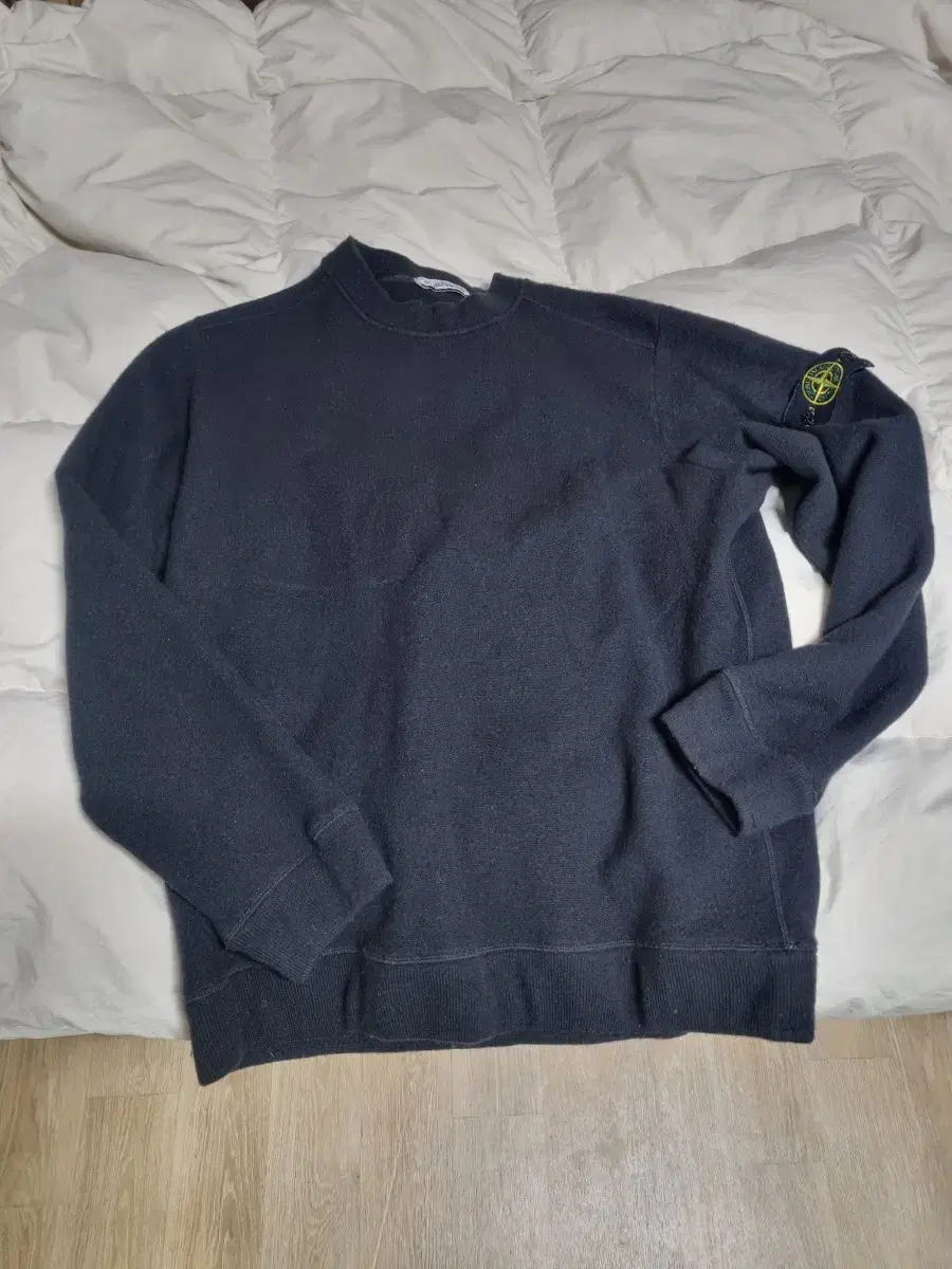 [XXL]18FW Stone Island Black Black Knit Sweater