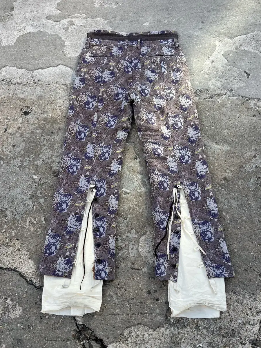 17AW MIDORIKAWA FLOWER PANTS Midorikawa Pants