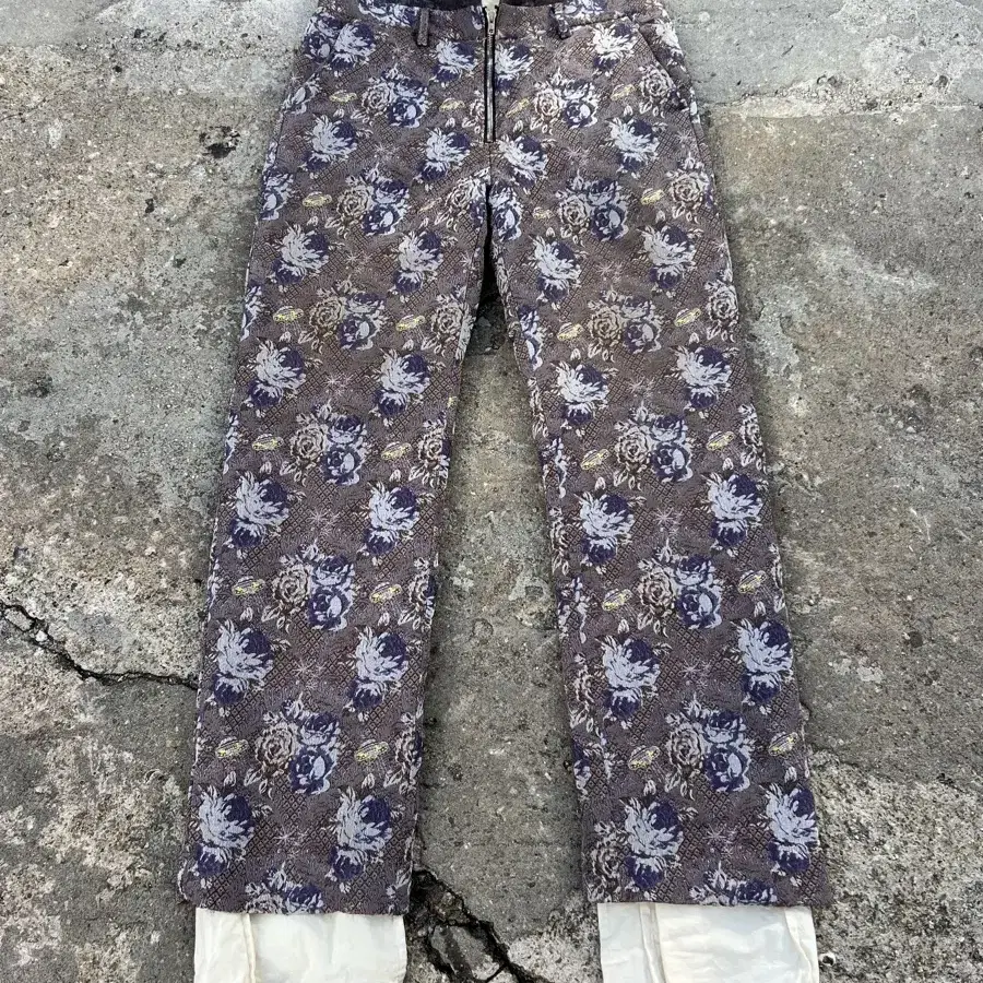 17AW MIDORIKAWA FLOWER PANTS 미도리카와팬츠