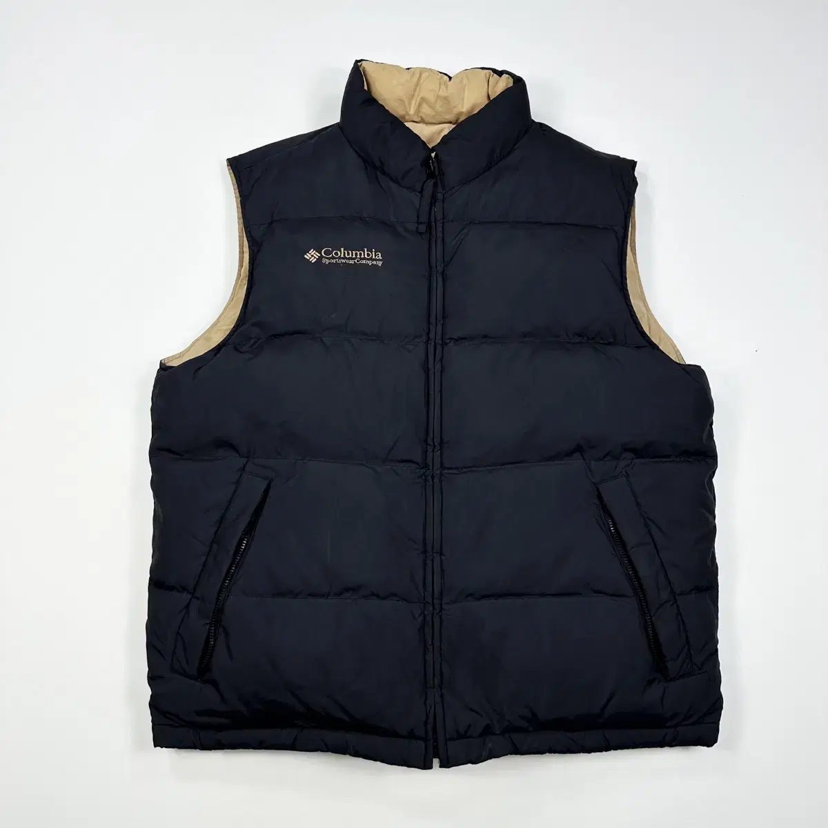 (L) Columbia Reversible Reversible Poofy Down Puffer Vest