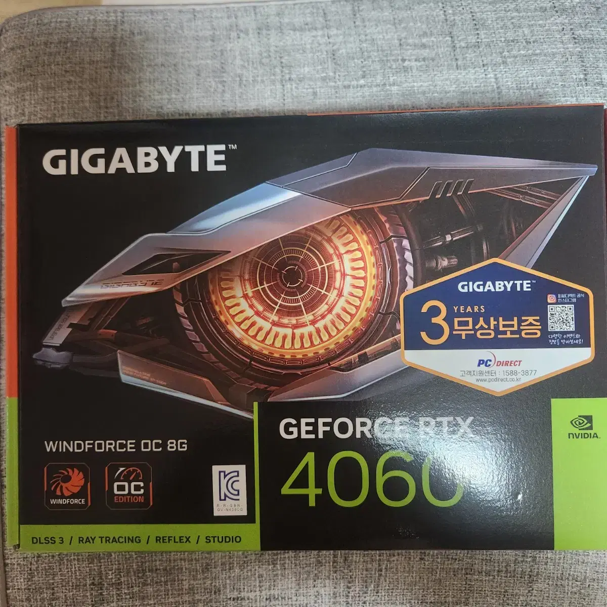 (새상품)기가바이트  RTX 4060 WINDFORCE OC D6 8GB