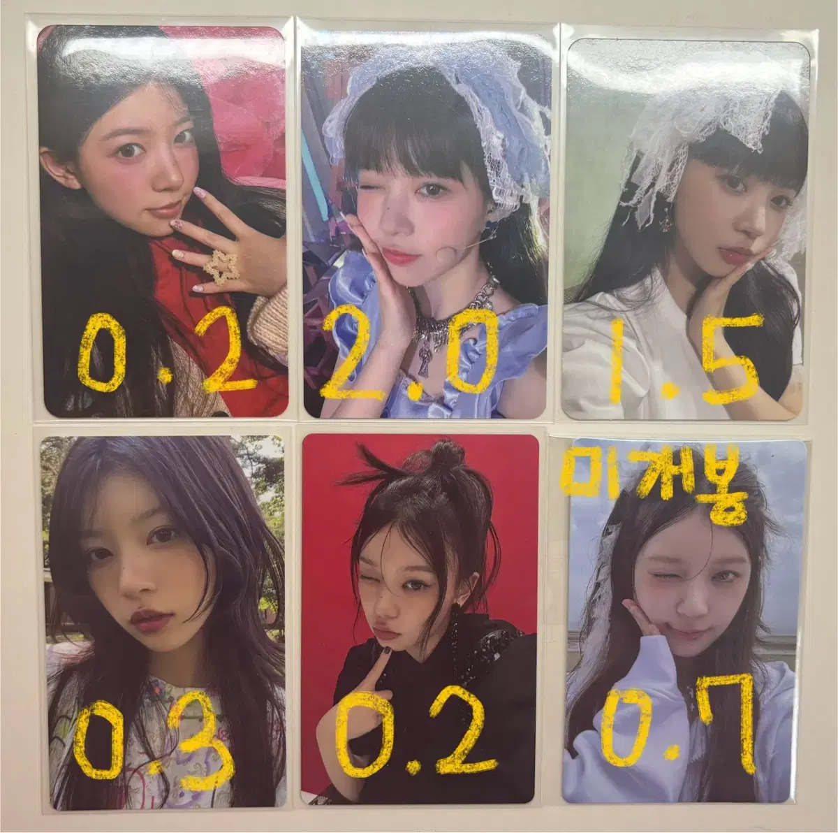 Eyelet Moka photocard wts unreleased photocard Cherry Magnetic Democratic Wonhee Iroha Yoona