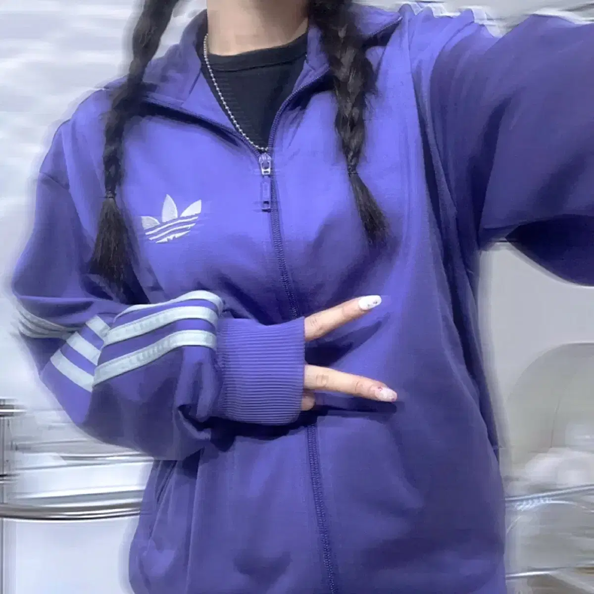 Adidas Light Purple Firebird Tracktop