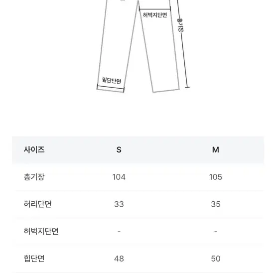 riette 리에뜨 가이하라 데님 팬츠 s