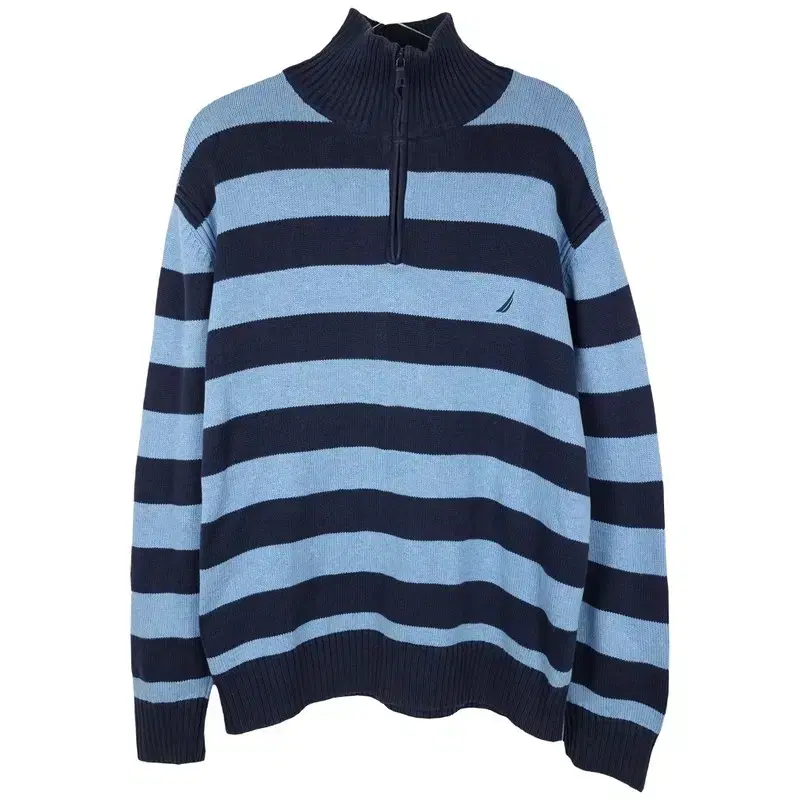 MANWON SHOP Nautica half zip up half zip up striped knit M04740