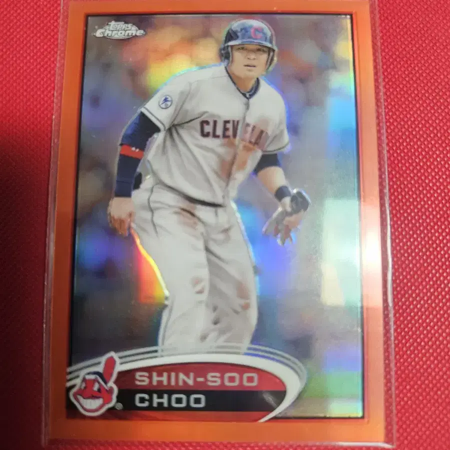 추신수 2012 Topps Chrome 오렌지 리플렉터 카드