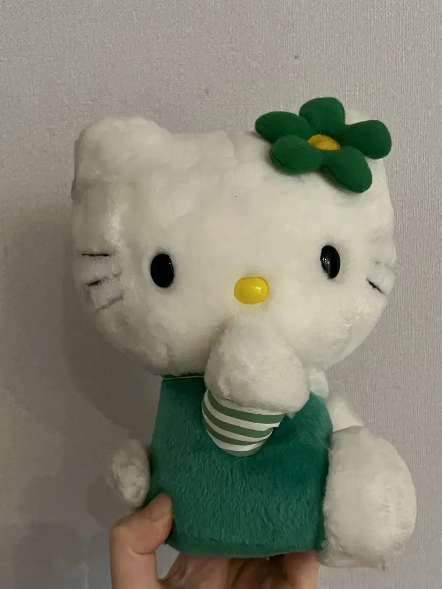 Classic Kitty Lucky Four Leaf Clover Doll