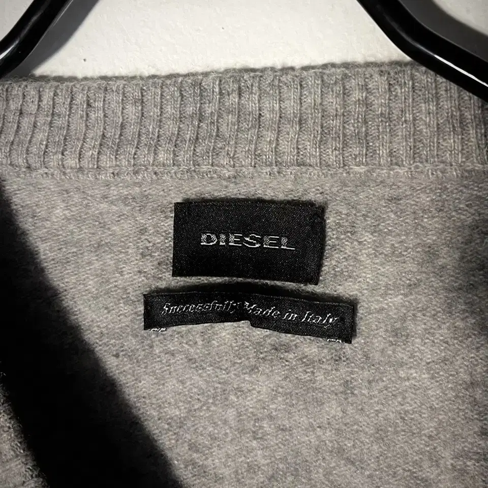 DIESEL 디젤 올드스쿨 스컬 그래픽 모헤어 알파카 울 니트 스웨터