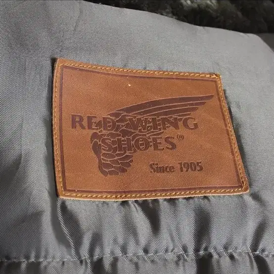 Red wings 빈티지 피그먼트 워싱 그레이 점퍼 누빔 패딩 그런지룩