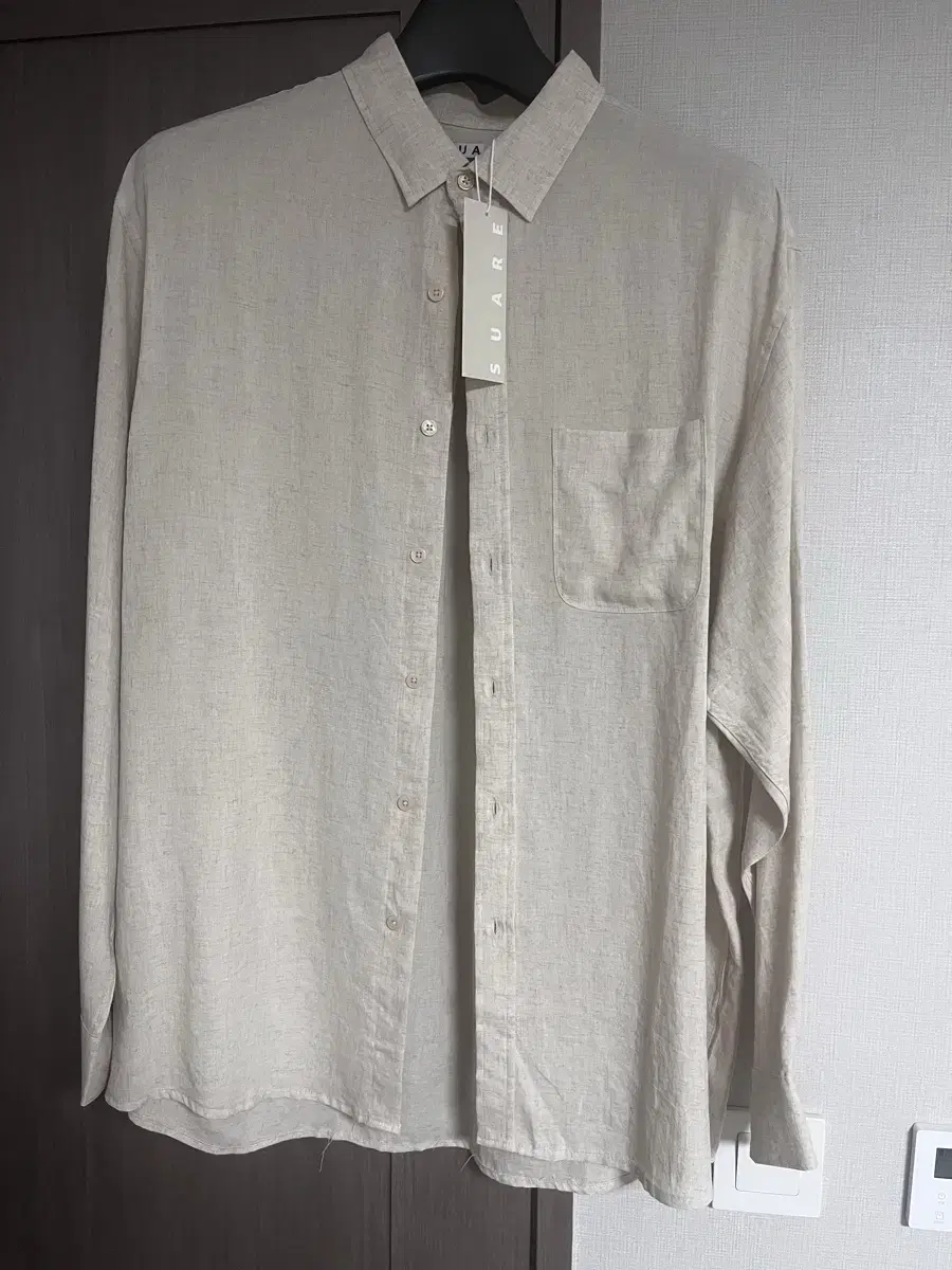 Sua Essential Tencel Linen Shirt OatmealL New