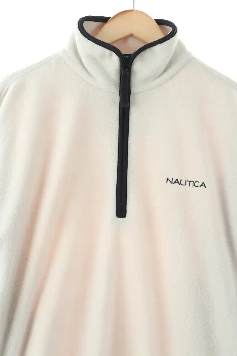 (S) Nautica Knit Ivory Vahn Zip-up Old School-105EA