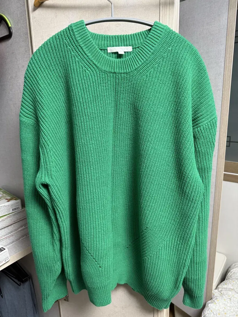 Discontinued Item) Keymuir Cotton Washable Hachi Bulky Crewneck Knit