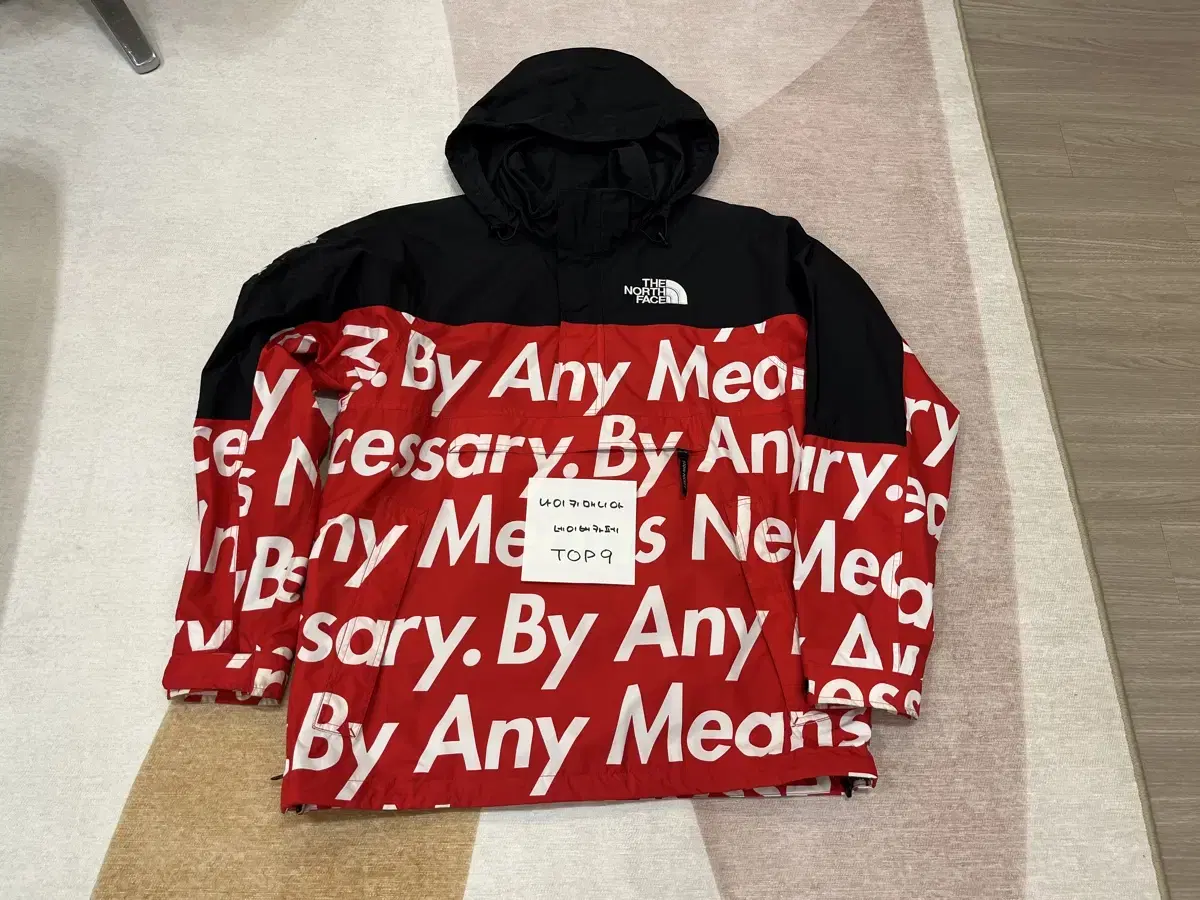 M Supreme The North Face Lettering Anorak Red