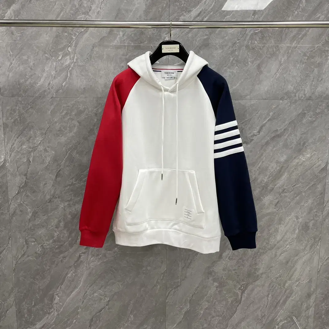 Thom Browne Diagonal Tonal Funmix Hooded Knit Sweater