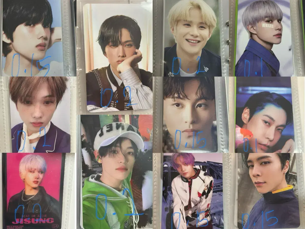 NCT photocard sells jisung chenle jungwoo doyoung johnny haechan marks