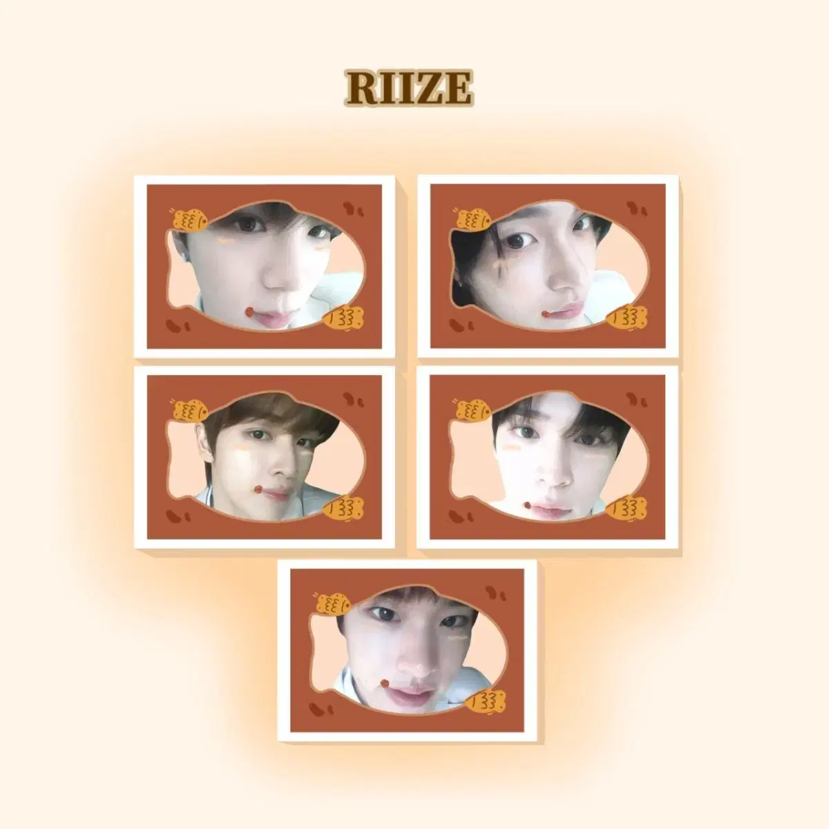 라이즈 RIIZE 붕어빵 비공굿 // 판스 도무송 스티커