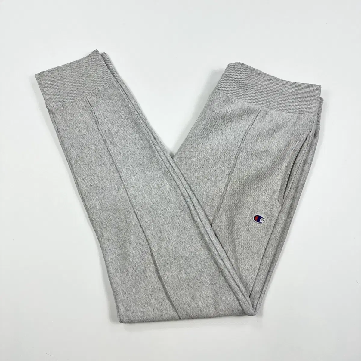 (M) Champion Reverse Weave Heavy Cotton Jogger Pants Gray