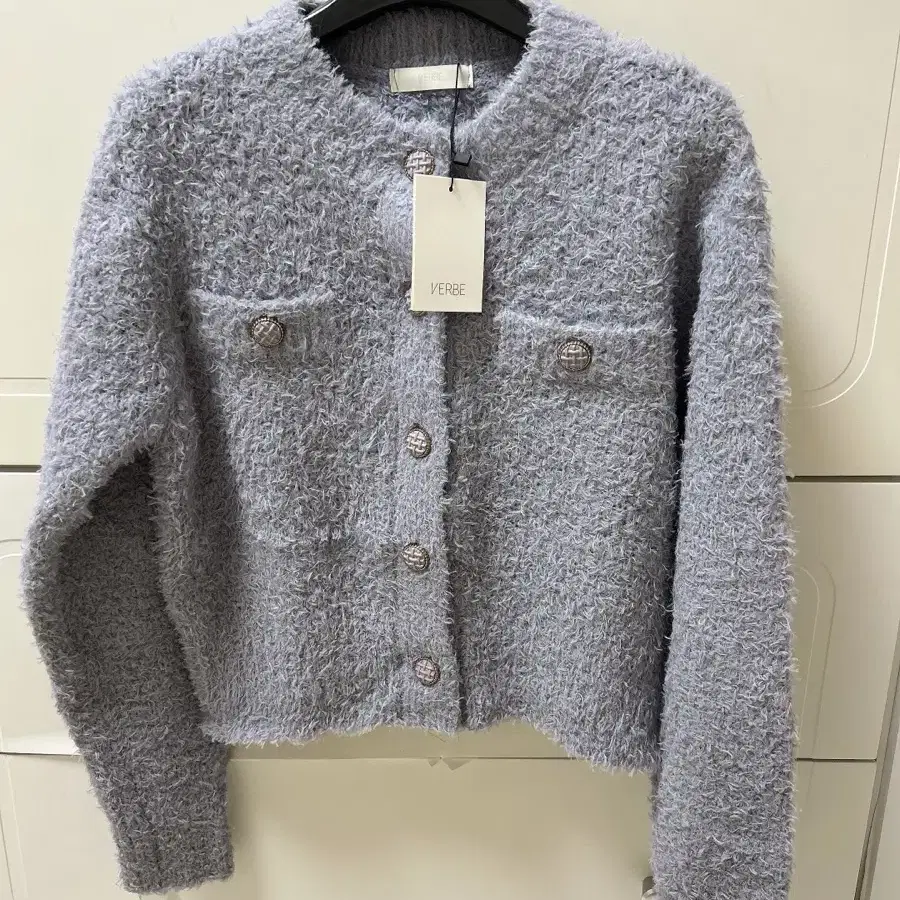 베르브 가디건 V. smile knit cardigan