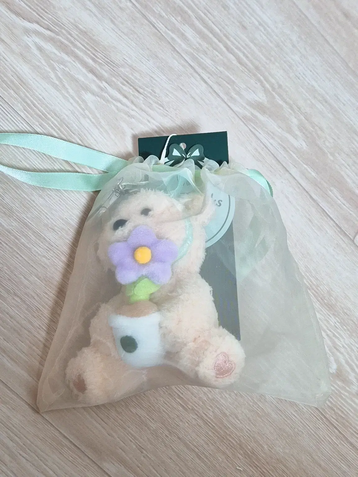 Starbucks Bearista Tangled Flower Keyring