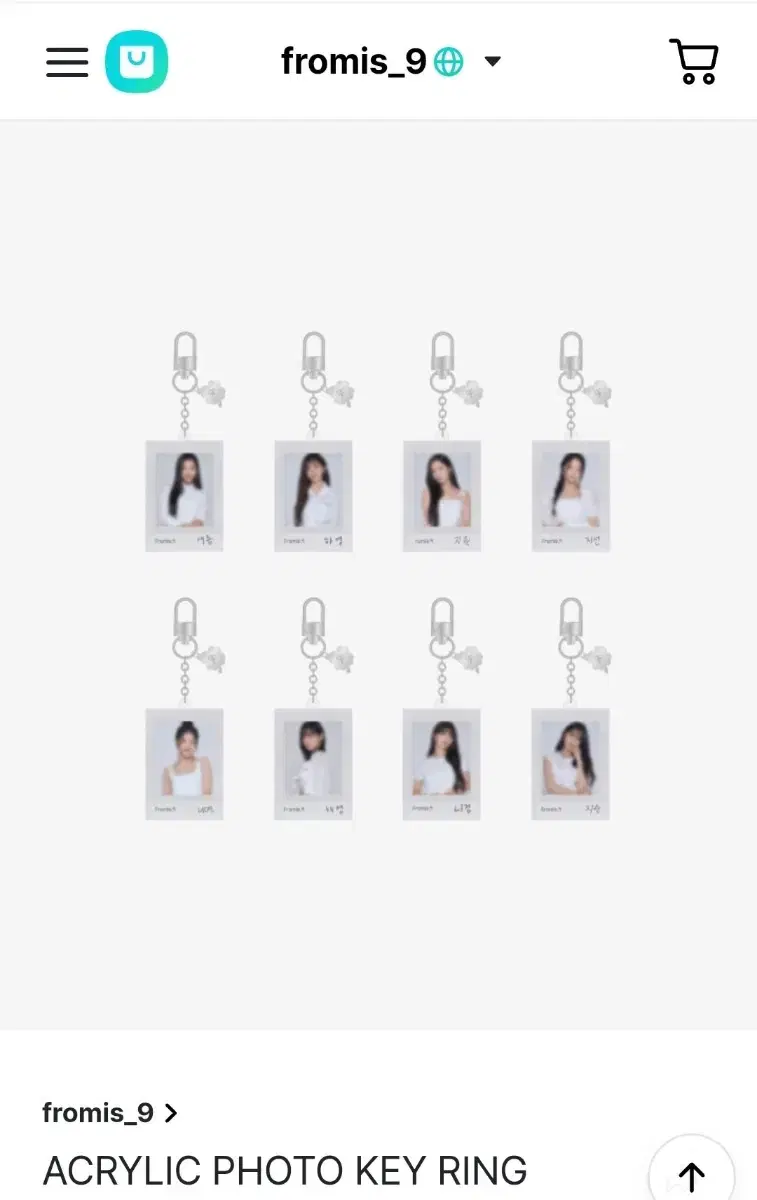 Fromis 9 Keyring(Chaeyoung,Jiheon) sells