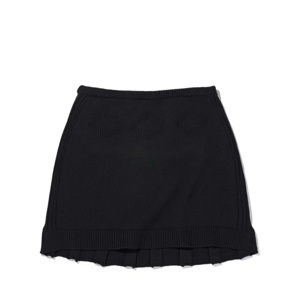 미스치프 RHOMBUS KNIT SKIRT BLACK M