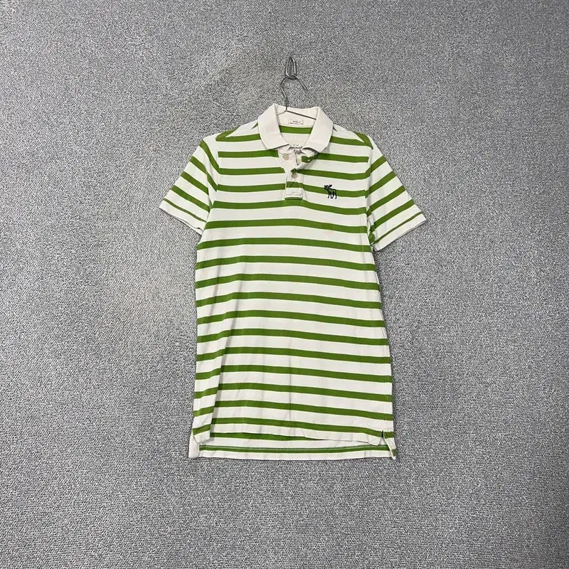 Abercrombie Striped Logo Short Sleeve Karati L