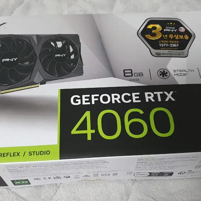 PNY 지포스 RTX 4060 D6 8GB VERTO 듀얼 팬