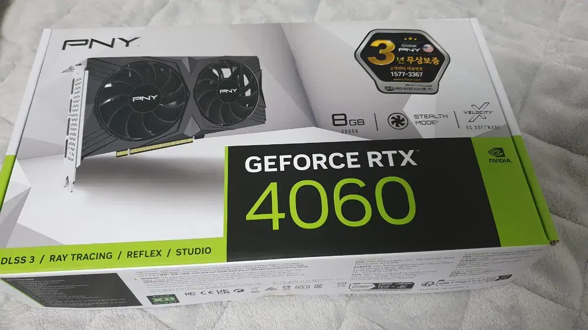 PNY 지포스 RTX 4060 D6 8GB VERTO 듀얼 팬