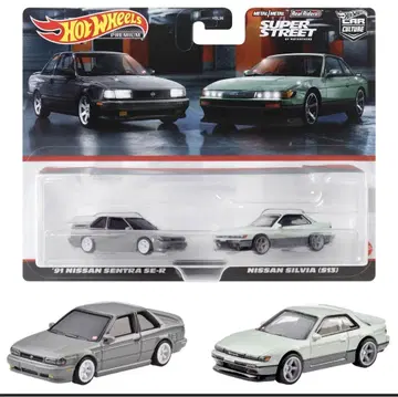 핫휠프리미엄 2팩 닛산 센트라 SE-R / 닛산 실비아(S13)