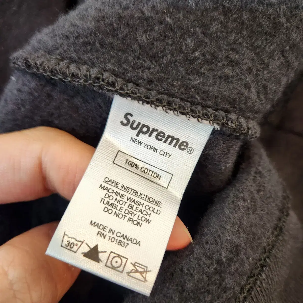 2019 supreme tag 후드