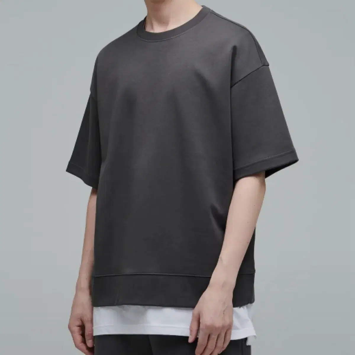 <새제품> Unisex Standard Flat Terry Oversized Short Sleeve Sweatshirt 3XL