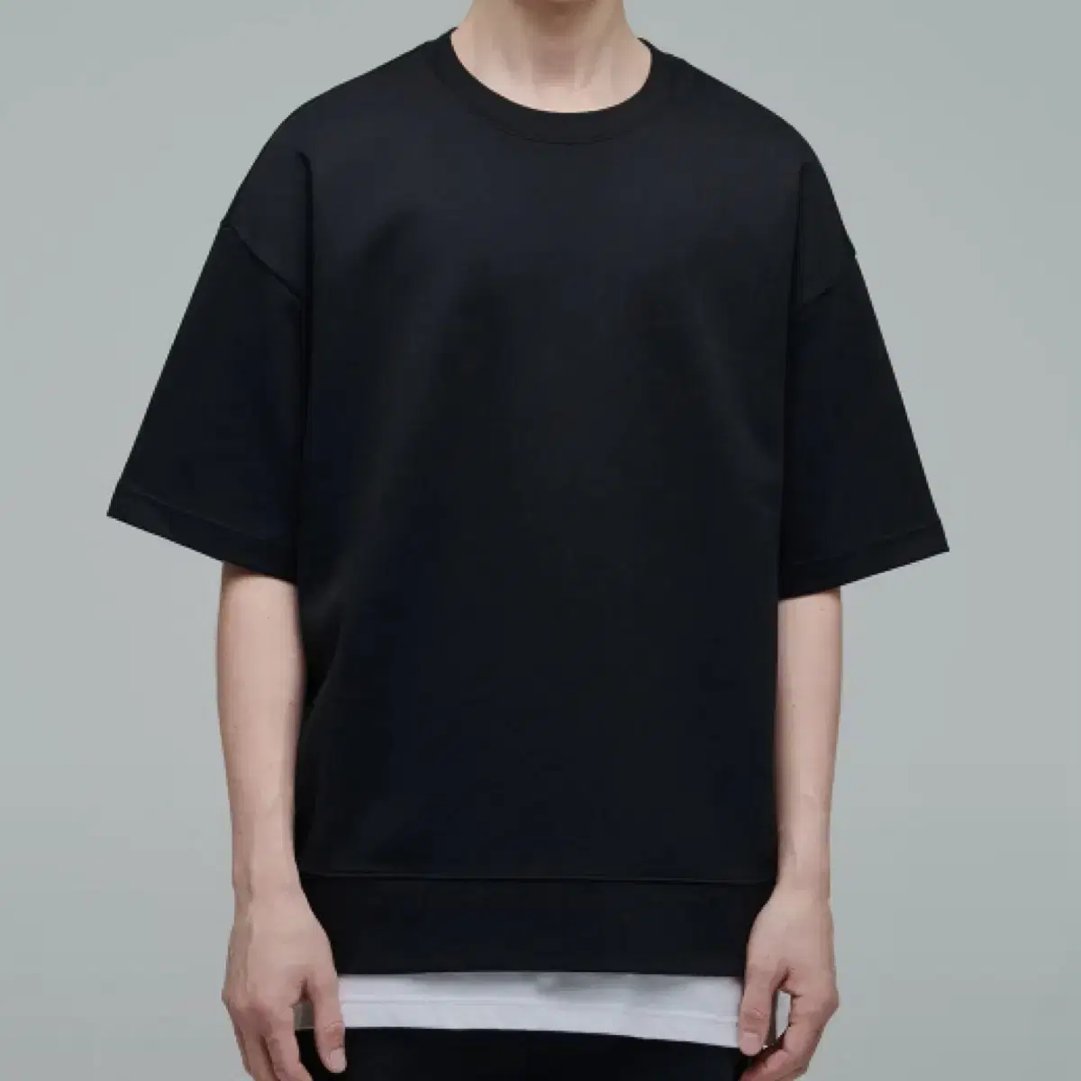 <새제품> Unisex Standard Flat Terry Oversized Short Sleeve Sweatshirt 3XL