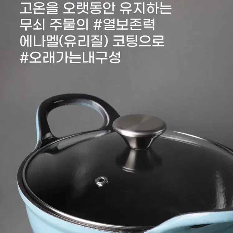 무쇠 주물 전골냄비 22cm