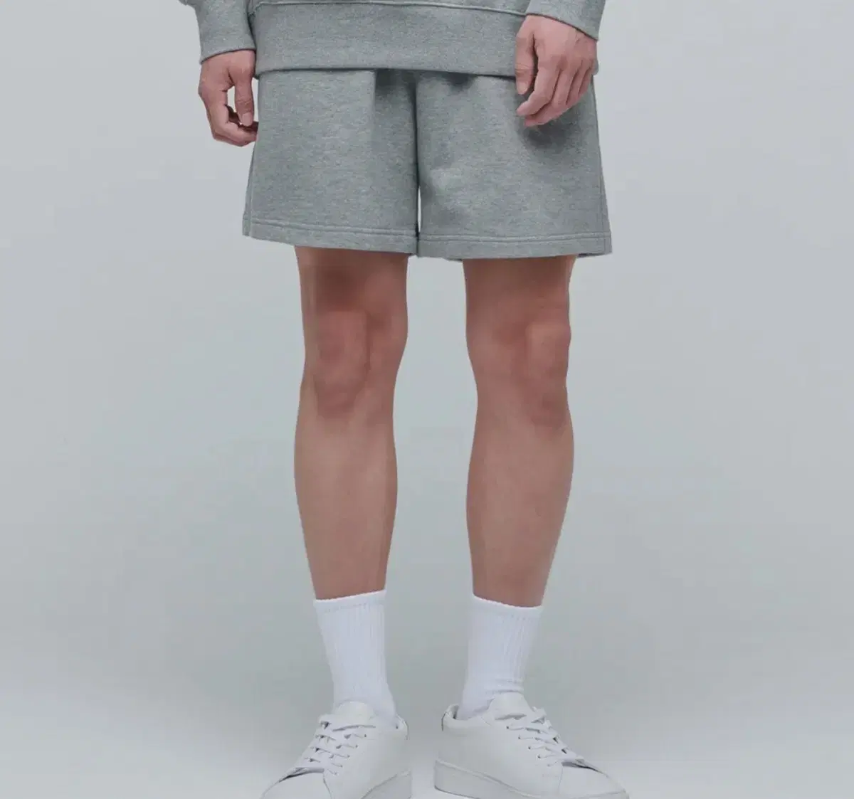 <새제품> Unisex Standard Boxer Fit Sweatshorts 2XL in Melange Grey