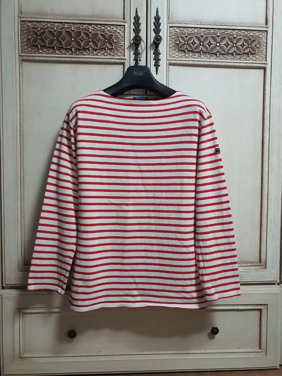 St. James Guildo Border Tee Red Stripe T5 40