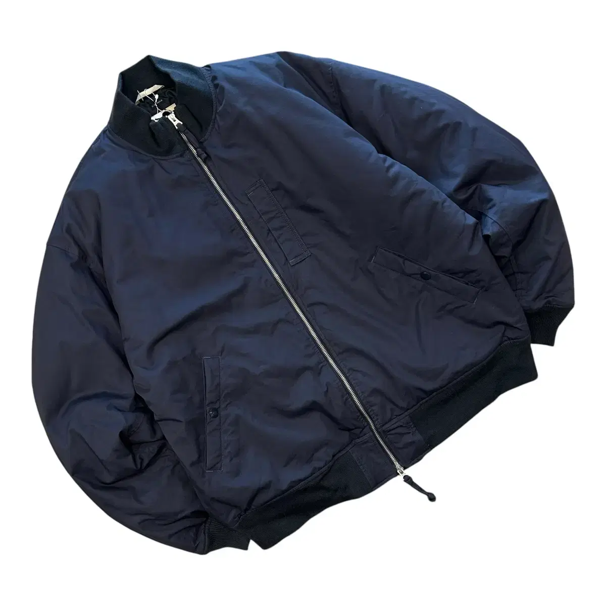 [L] 23FW Nanamika Insulated Varsity Jacket Navy