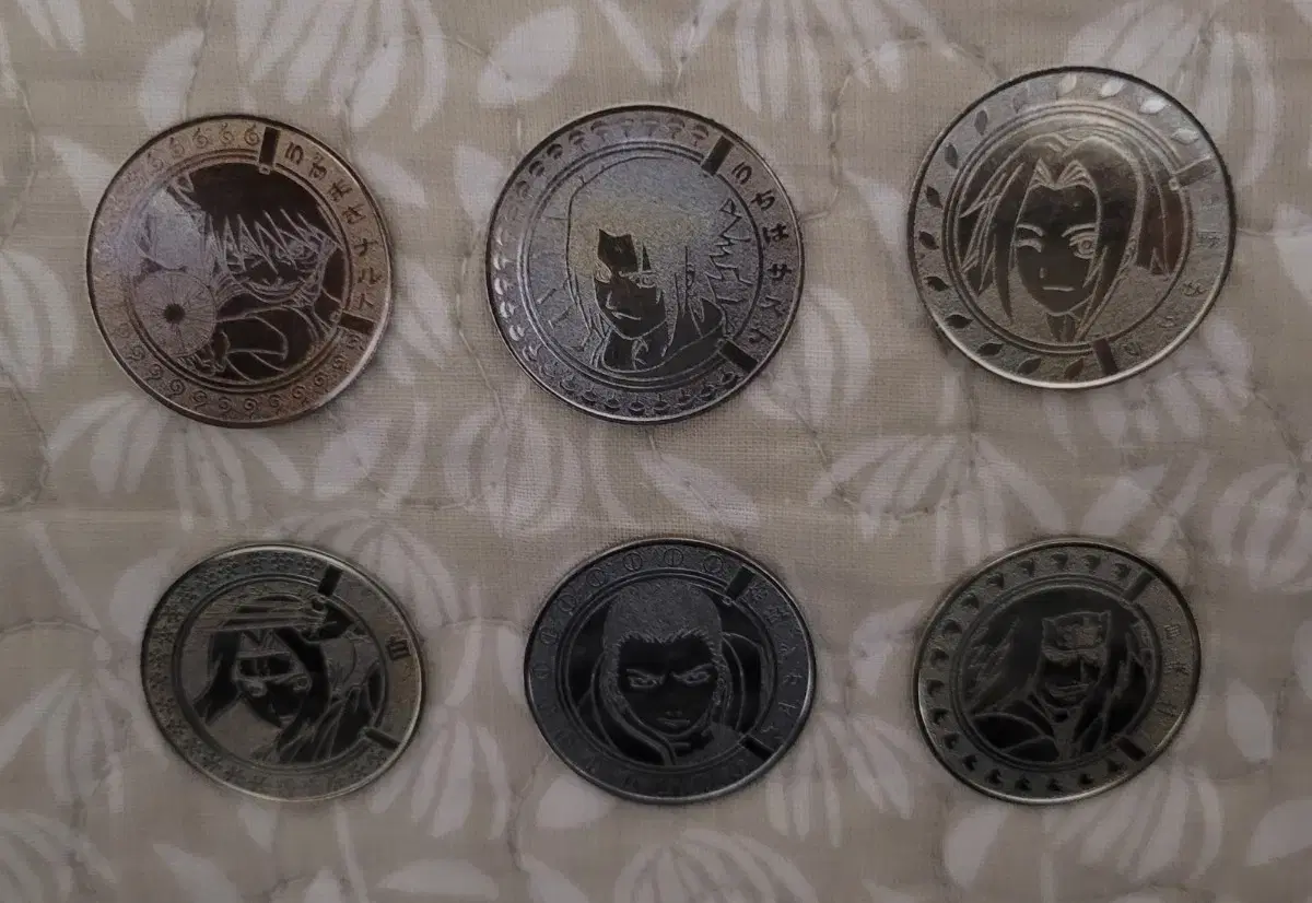 Naruto Sasuke sakura Hakushikamaru Jiraiya Tsunade Coins