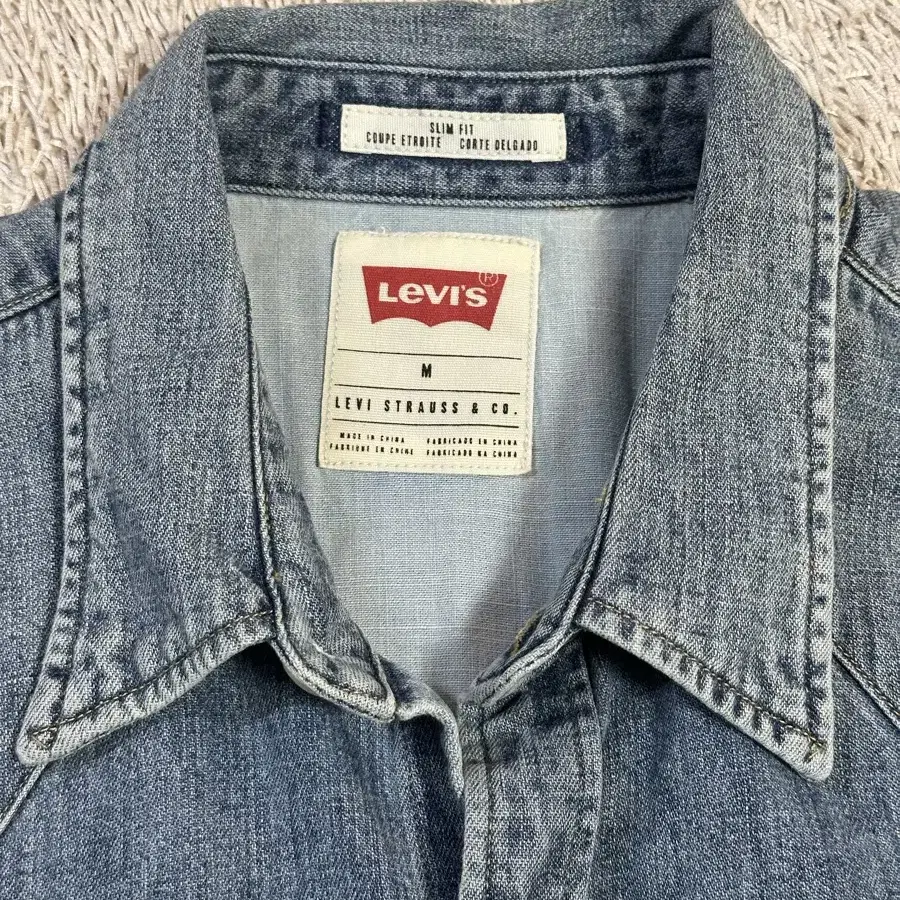 [M] 리바이스 LEVIS 웨스턴 투포켓 데님 셔츠 중청