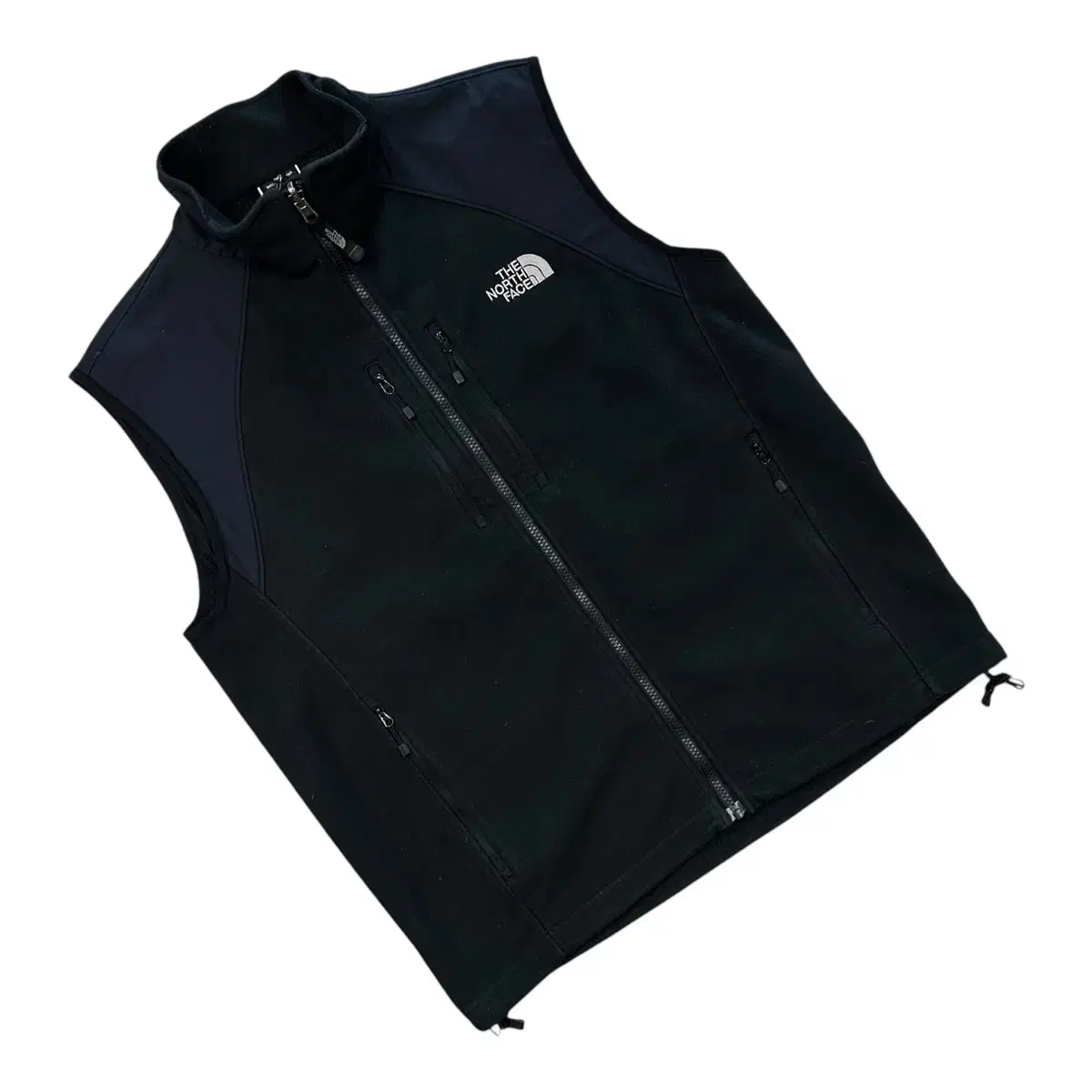 [100] The North Face Fleece Vest Zip Up Vest Black