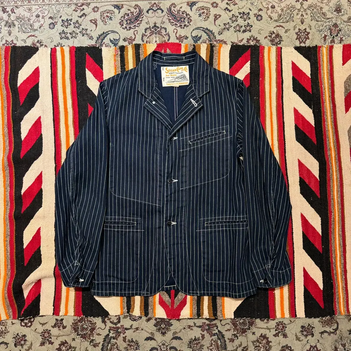 Sugarcane Hickory Denim Work Jacket (38)