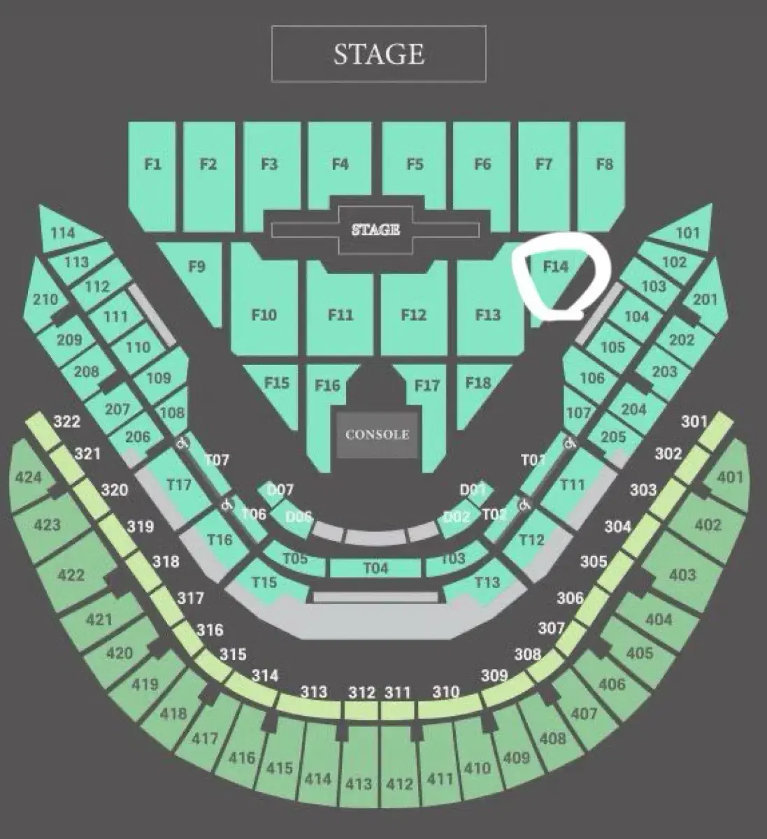 데이식스 콘서트 클콘 첫콘 플로어 F14 양도합니다.